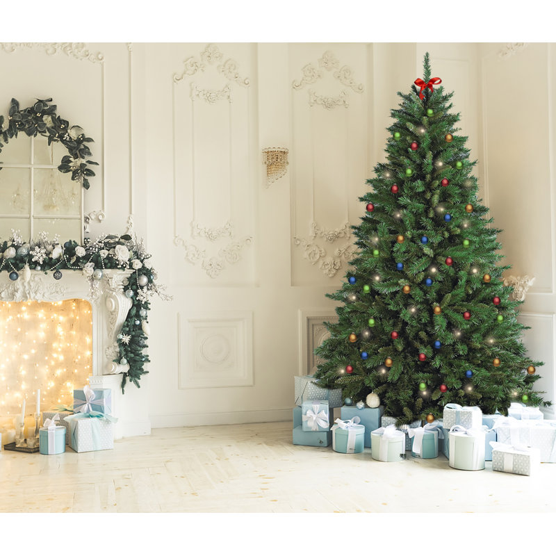 Christmas Tree Riccardo, Extra Thick Artificial Tree, Real PVC Effect Tree, 6.89ft H