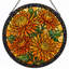 Panneau de vitrail floral en vitrail 12 po H 12 po-1359798151