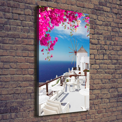 Santorini Greece - Wrapped Canvas Print
