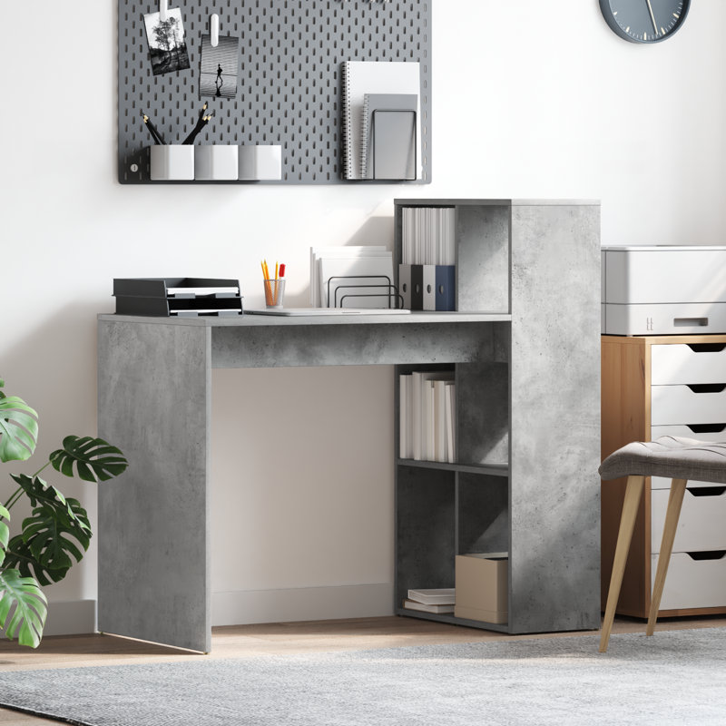 Writing Desk Engineered Wood, Concrete Grey