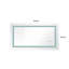 Miroir de salle de bain à DEL avec éclairage avant et arrière, anti-buée, mémoire