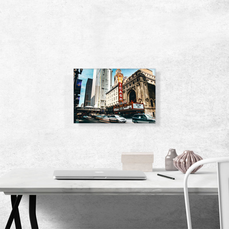 " Chicago Theatre ", 12" H x 18" W x 1.5" D