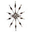Lustre géométrique de style bougie à 14 lumières Abbaigh