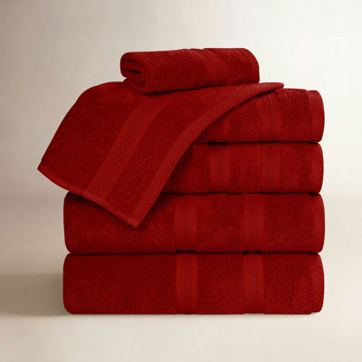 6-Piece Quick-Dry Cotton Towel Set