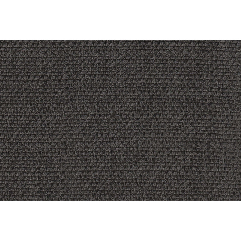 Ensemble de canapés d'angle 2 pièces 193 cm (76 pouces) en tissu polyfibre avec méridienne à droite, couleur cendré et noir capitonné avec garniture cloutée