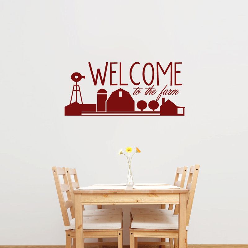Décalcomanie murale welcome to the farm, Canneberge