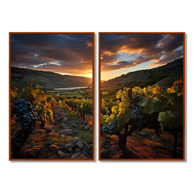 Scenic Impressive Vineyard - Large Vineyard Wall Art