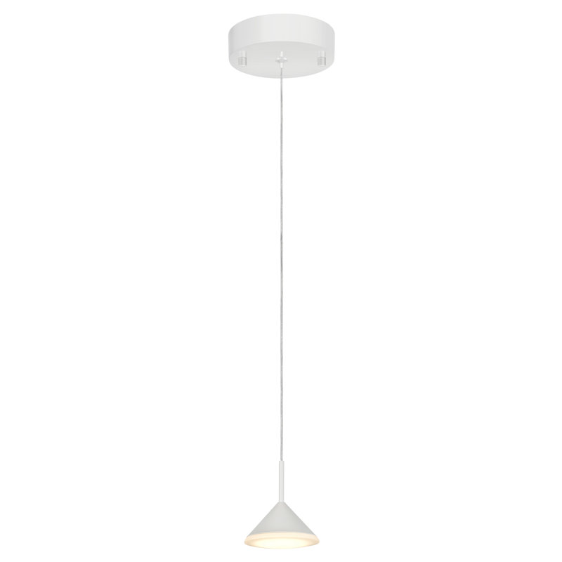 White Glass Mini LED Pendant Light for Indoor/Outdoor Use