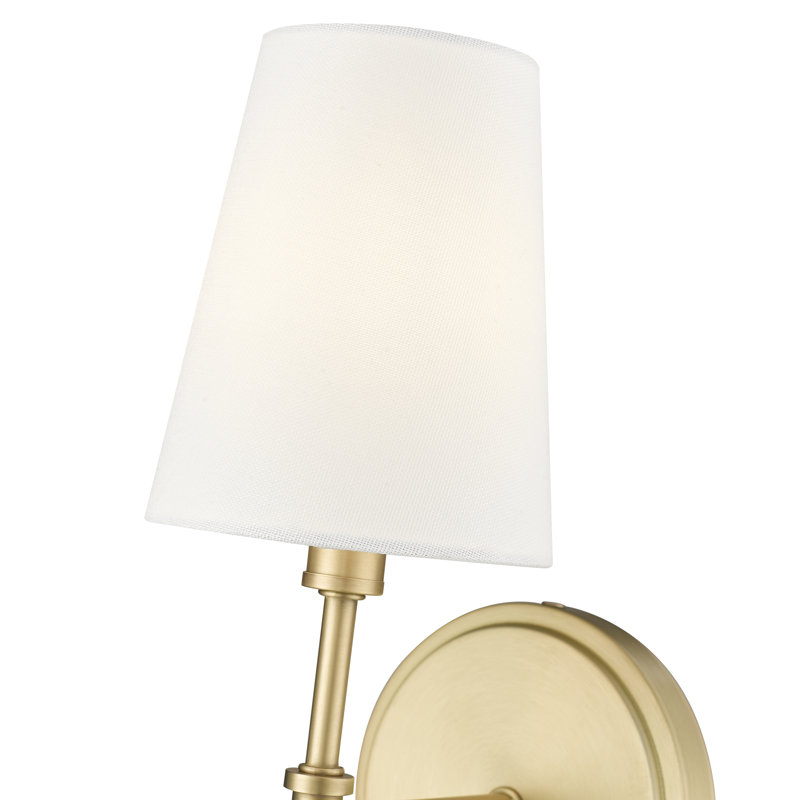 Adorra 15" High 1-Light Wall Sconce, Vintage Brass