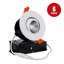 Spot encastré DEL 3 po 5CCT à cardan, IRC 90+, orientable et dimmable, avec boîte de jonction, étanche à l'air et conforme aux normes IC, blanc-105374197