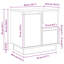 Bedside Cabinet With Drawer 2 Pcs 50 X 34.5 X 50 Cm-2017997330