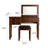Small Space Vintage Solid Wood Flip-Top Vanity Table-1647353863