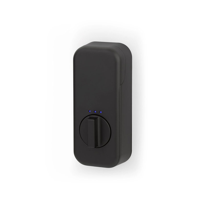 Serrure à pêne dormant à verrou tactile électronique Emtek EMPowered, Noir mat