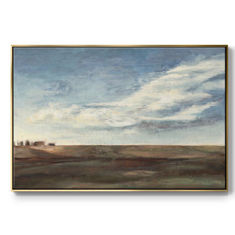 «Coming Storm», reproduction d'art sur papier encadré, H 25 po x l 17 po x P 2 po, Or