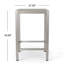 Outdoor Aluminum Frame Bar Table With Glass Table Top