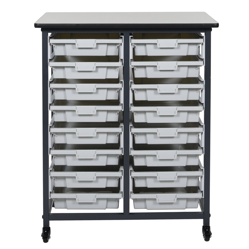 Commode de rangement 16 tiroirs, Transparent