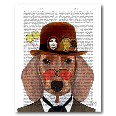 « distinguished dog », impression sur toile
