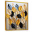 «Yellow and Black Natures Leaf Essence 1 - Tachisme», art mural-682267868-716123745