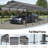 Heavy Duty Metal Garage 1220 Ft - Galvanized Steel & Gray Canopy Construction