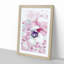 A Butterfly Upon A Flower In Abstract - Single Picture Frame Painting-55457343-55457349
