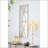 Rectangular Wooden Wall Mirrors with Distressed White Frame-1773007561