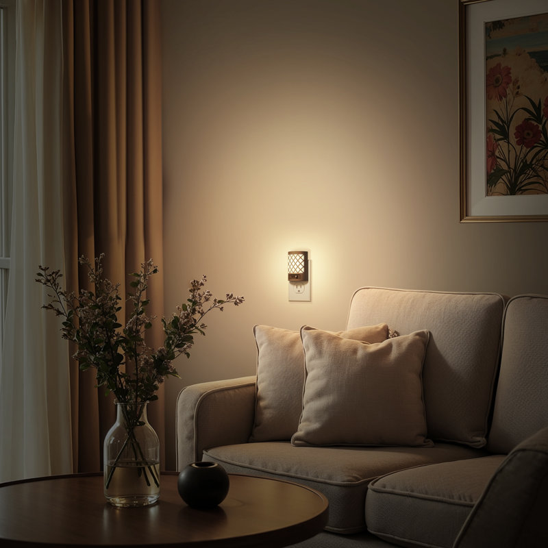 Vintage Style Plug-In Dimmable LED Night Light With Warm White 3000K