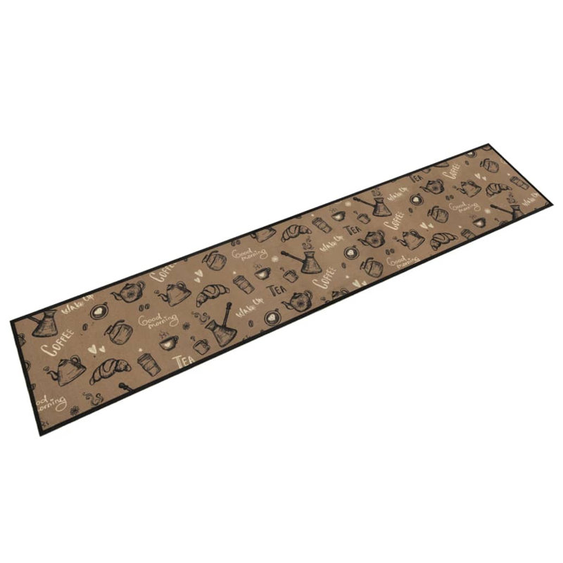 Snyderville Kitchen Mat, dark brown, 60 x 300 cm