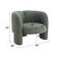 Chaise d'appoint en tweed