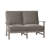 Charleston Aluminum Loveseat - Oyster-69974752-38587847-63361361