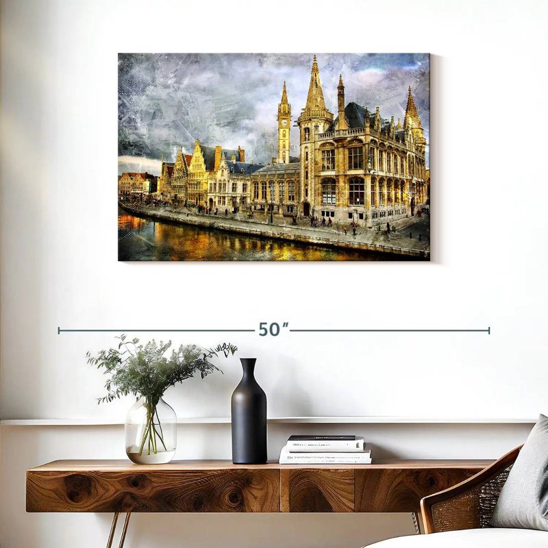 Ghent Landmark, H 24 po x l 36 po
