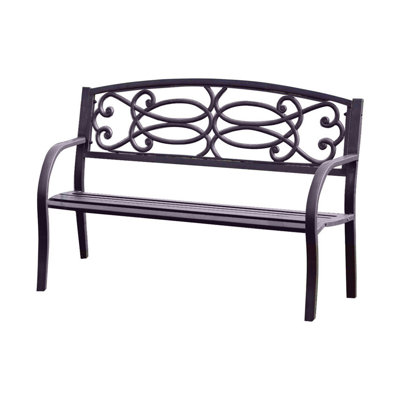 Banc de jardin en acier Boyd