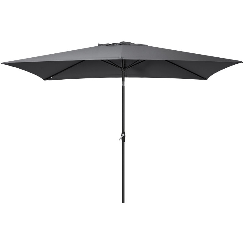 Shinetta 6,5 x 10 pi Parasol carré, Gris