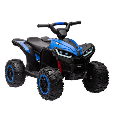 12V Kids Electric ATV Quad, 4-Wheel Ride On Car w/Parent Remote, Dual Drive, High/Low Speeds & Music