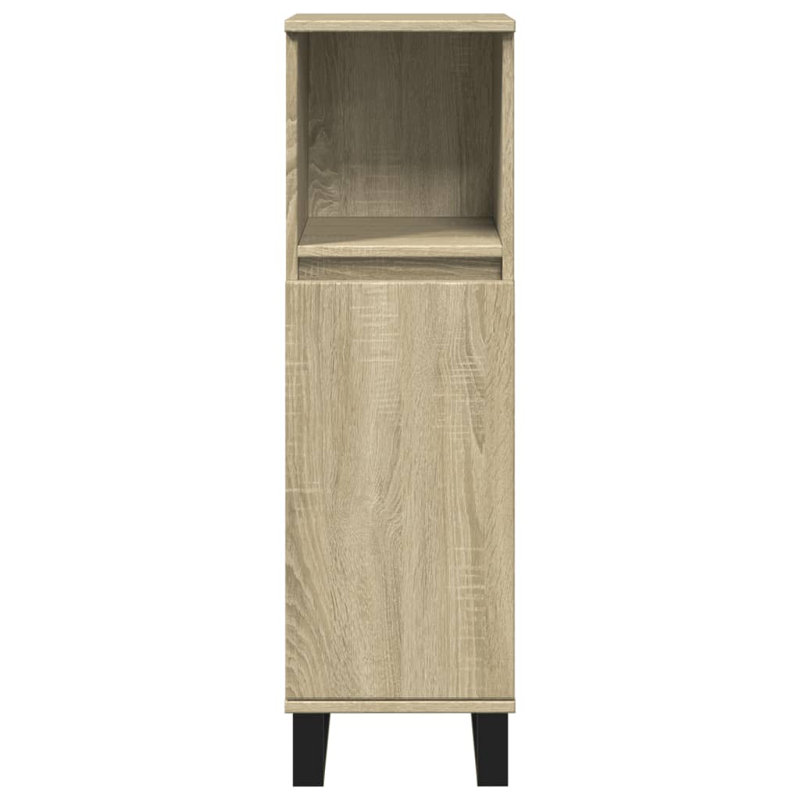 Makisha Floor Mounted Linen Cabinet, Natural