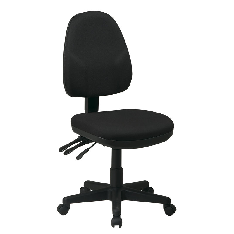 Chaise de travail, Non inclus, Vinyle antimicrobien noir Dillon