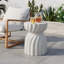 Canham 14.2'' Stone Outdoor Side Table-1996283005