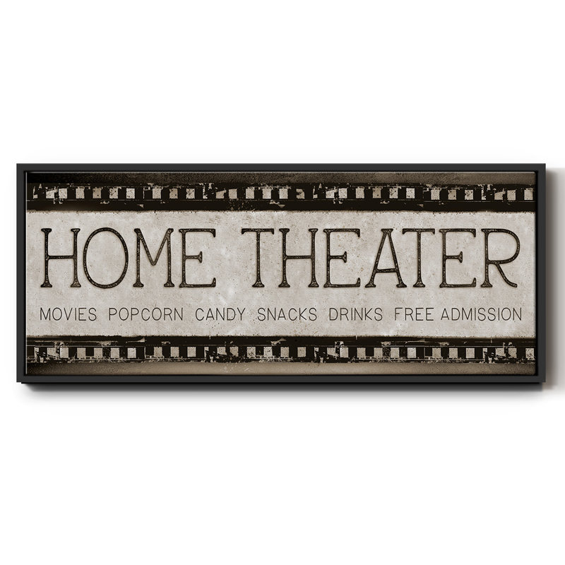 Cinéma maison - Toile encadrée