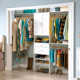 84" W - 120" W Closet System with Doors, Drawers and Shoe Shelves