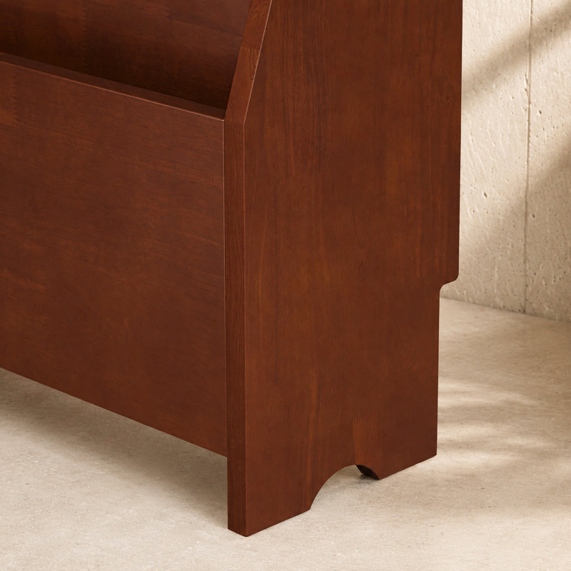 Lurva  Solid Wood Free Standing Magazine Rack