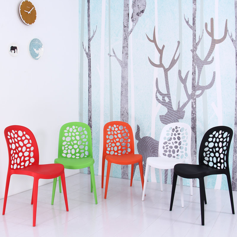 Chaise d'appoint en plastique Berlanga, Vert
