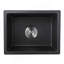 Évier de bar en quartz avec crépine L 13,77 po x l 17,71 po Quartz