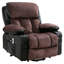 Fauteuil de massage électrique Power Lift, adapté aux personnes âgées, avec fonctions de chauffage et de vibration, cuir polaire avec USB, peut être utilisé pour s'allonger