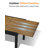 Expandable Patio Dining Table, Never-Rust Aluminum Extendable Outdoor Dining Table for 4-6 Person, 32"-65" Adjustable Indoor Outdoor Expandable Patio Table for Garden, Porch, Deck, Teak-2028051215