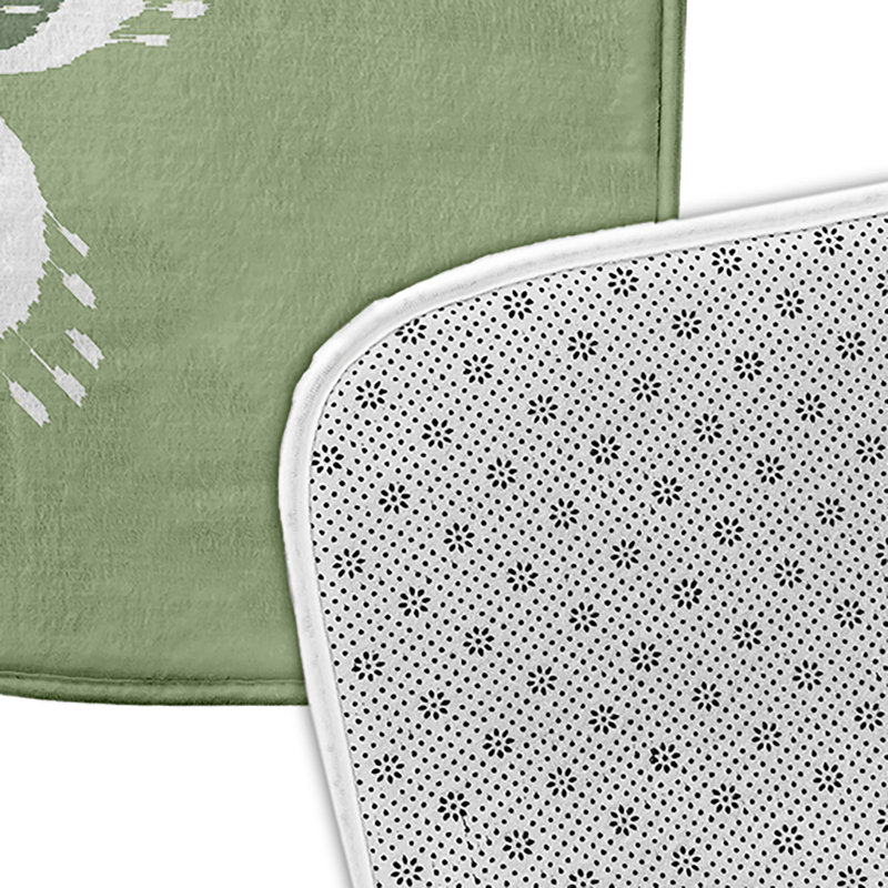 Tapis de bain Happy Hippy, L 21 po x L 34 po, Vert