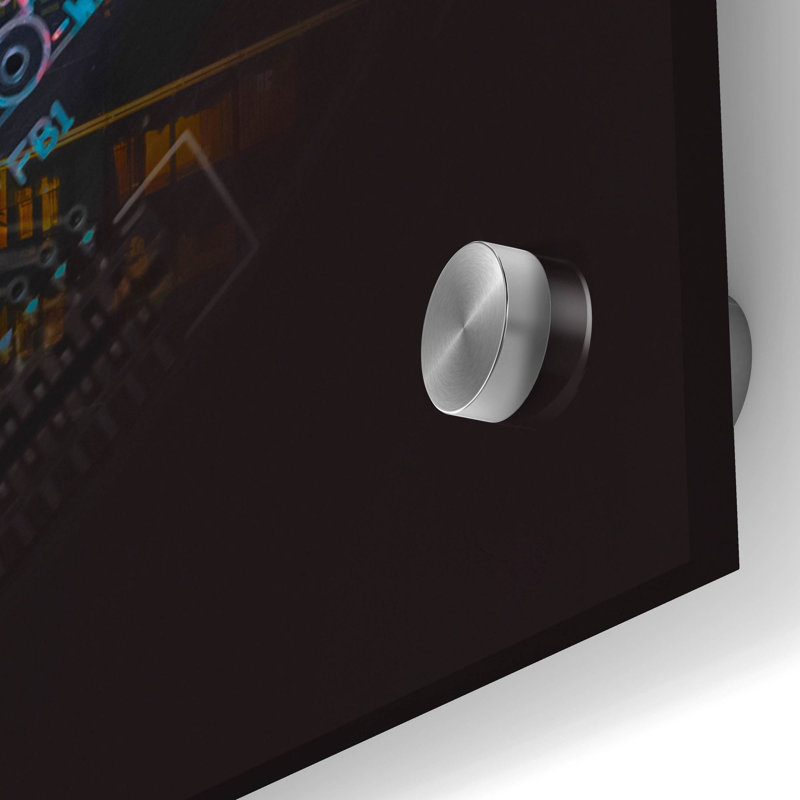 «Bittensor Tao Crypto Power» par Epic Portfolio, art mural en verre acrylique, H 36 po x l 36 po x P 0,2 po