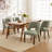 Upholstered Solid Wood Dining Side Chair-1558401748