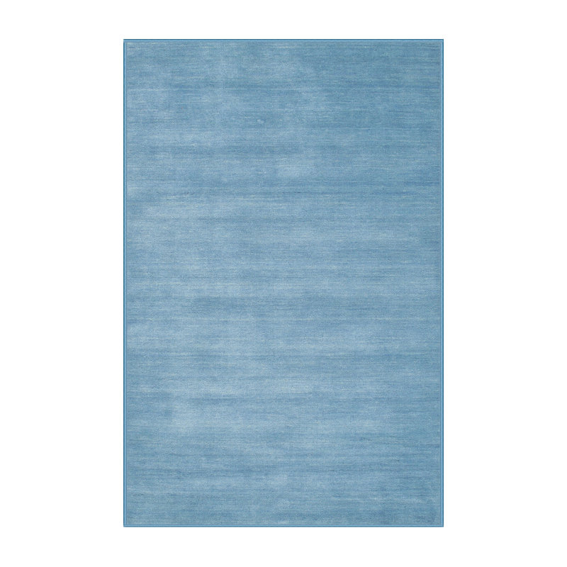 Tapis contemporain bleu, Rectangle 2 pi x 3 pi