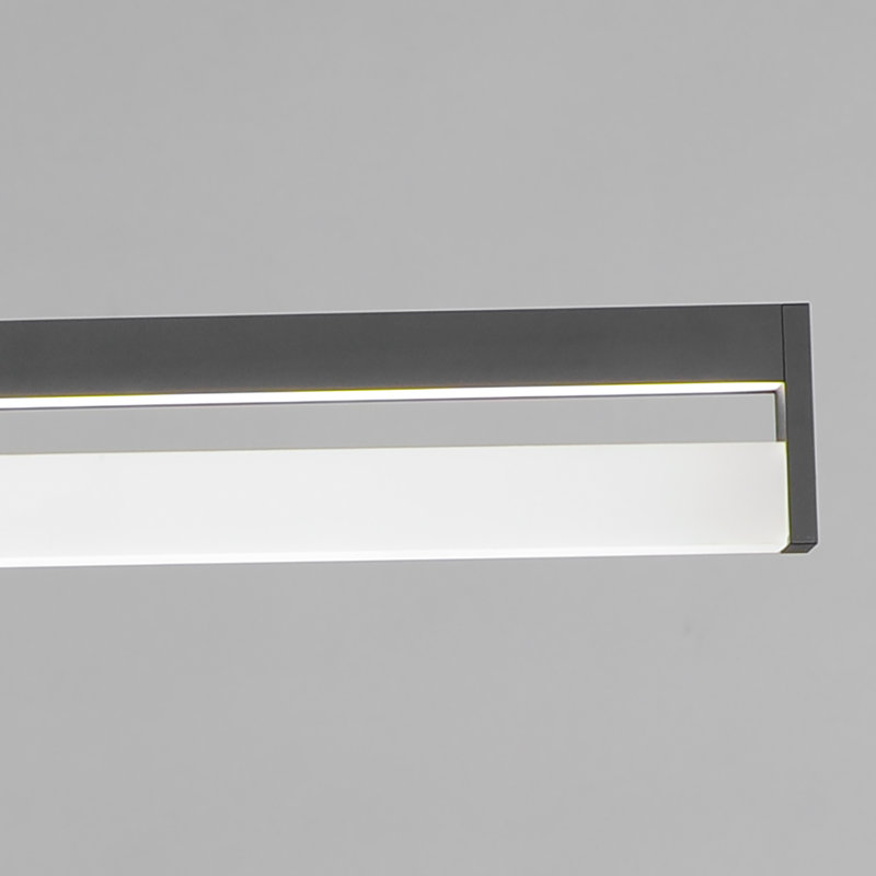 Alessandrini Single Light Acrylic Dimmable LED Pendant, 3.75" H x 48" W x 1.25" D