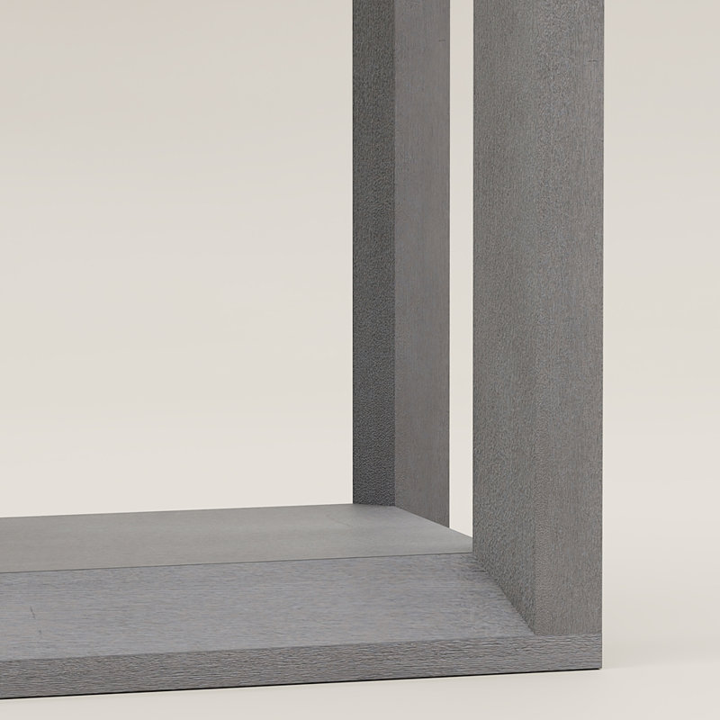 Table basse avec beaucoup de rangement pour le vestibule et le salon, Gris