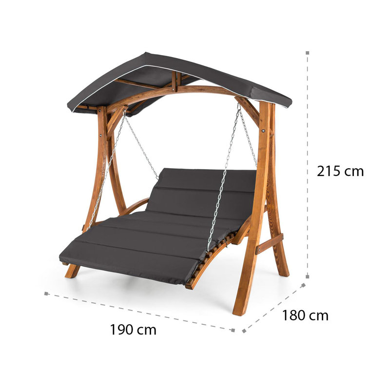 2 Person Porch Swing with Canopy